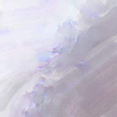 Yumuşak suluboya duvar kağıdı. Hafifçe fırçalanmış renkleri olan sanatsal bir resim. Pastel renkler arkaplana dokunmuş. Soyut duvar sanatı..