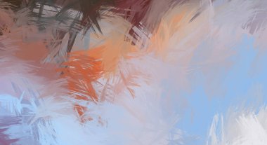 Renkli fırça darbelerinin soyut arkaplanı. fırçalanmış canlı duvar kağıdı. resmedilmiş sanat eseri. Eşsiz ve yaratıcı illüstrasyon.