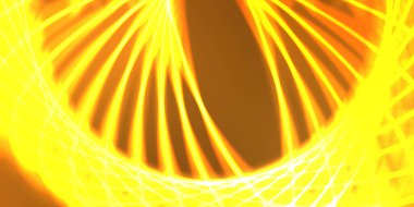 Işık dalgalarının neon renkli soyut tasarımı. Dijital arka plan ve neon ışığı parlama efekti. Parlak ışınlar duvar kağıdı.