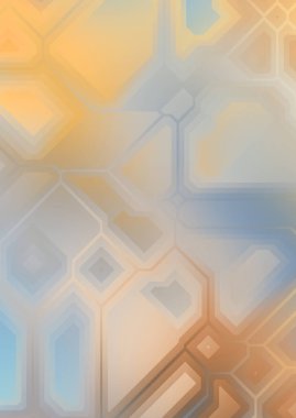 Renkli ve canlı geometrik şekiller katmanları var. Bir teknoloji planının dijital illüstrasyonu. Gelecekçi tasarım şablonu.