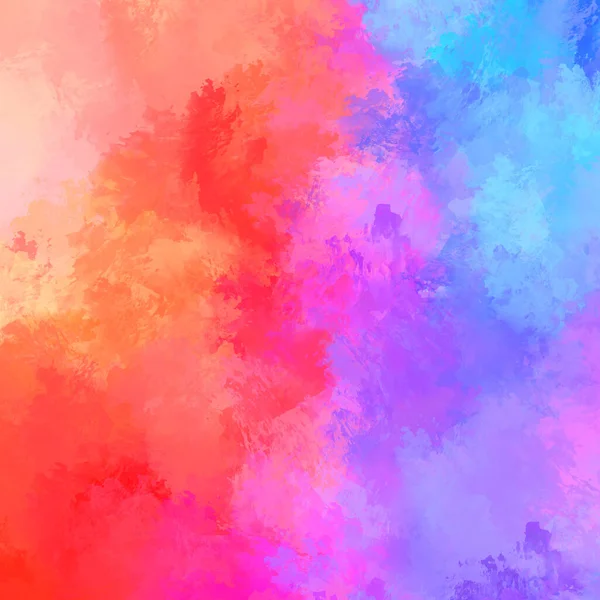 Canlı fırça darbeleriyle boyanmış. Renkli desenli resim. Fırçalanmış duvar kağıdını boya.