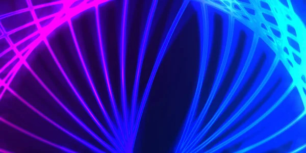 Disegno Astratto Colorato Neon Onde Luminose Sfondo Digitale Con Luce — Foto Stock