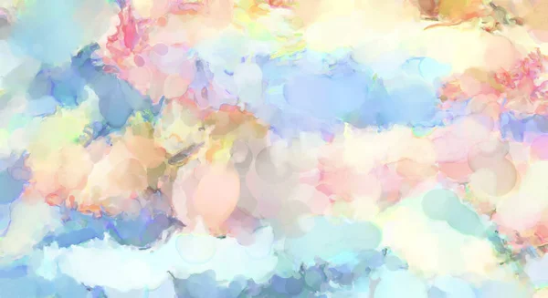 Soft Watercolor Wallpaper Artistic Painting Softly Brushed Colors Pastel Colors — Stock Photo, Image