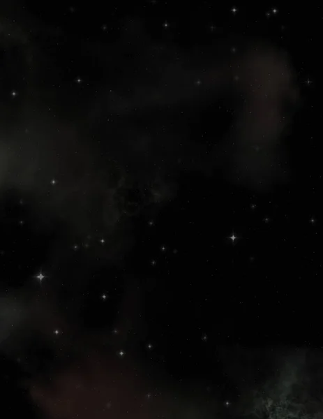 Campo Estelar Espaço Galáctico Com Nebulosa Colorida Fundo Ficção Científica — Fotografia de Stock