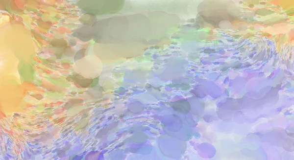 Pastel renklerde suluboya resim. Poster, duvar sanatı, afiş, kart, kitap kapağı ya da ambalaj için rahatlatıcı kompozisyonun yumuşak renkli çizimi. Modern fırça darbeleri resim.