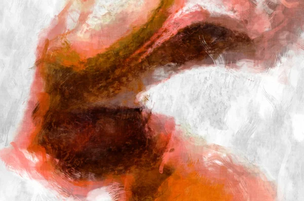 Soyut arkaplanda pürüzlü fırça darbeleri. Fırça boyası. Renkli boya darbeleri. Eşsiz duvar sanatı. Tuvaldeki modern sanat. Renkli çağdaş sanat eserleri. 