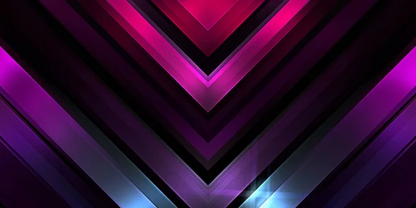 Abstract Shining Geometric Lights Background Fractal Symmetric Graphic Illustration Intersecting — Stock Photo, Image