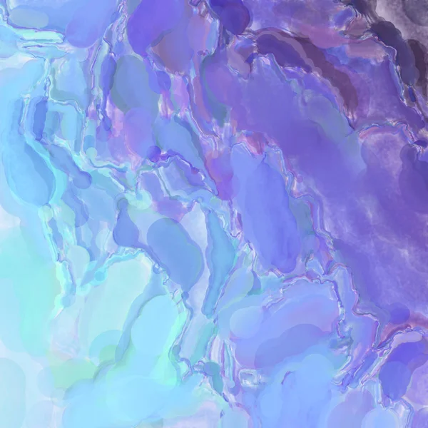 El yapımı sürreal soyut desenli suluboya. Modern sanatsal resim. 2D çizim. Arkaplan boyası karışımı. Yaratıcı duvar sanatı. Çağdaş sanat.