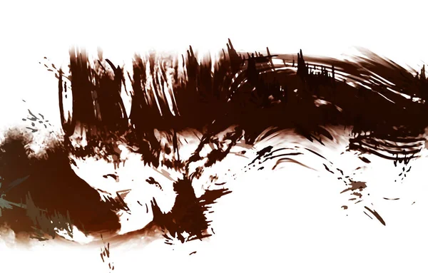 resmedilmiş sanat eseri. fırçalanmış canlı duvar kağıdı. Eşsiz ve yaratıcı illüstrasyon. Renkli fırça darbelerinin soyut arkaplanı. 