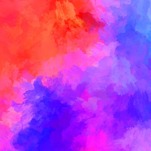 Canlı fırça darbeleriyle boyanmış. Renkli desenli resim. Fırçalanmış duvar kağıdını boya.