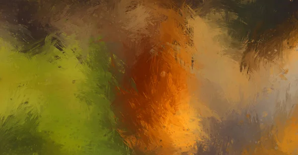 Gemalte Komposition Mit Lebendigen Pinselstrichen Strukturierte Farbenfrohe Malerei Farbe Gebürstete — Stockfoto