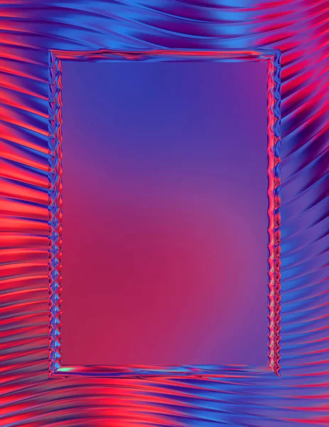 Soyut çerçeveli arkaplan. Renkli, canlı, dalgalı bir duvar kağıdı. Merkezi çerçeveli yaratıcı grafik 2d çizim. Dinamik şekilli modaya uygun sıvı örtüsü.