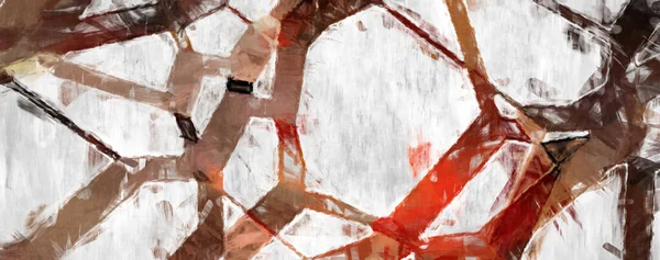 Soyut arkaplanda pürüzlü fırça darbeleri. Fırça boyası. Renkli boya darbeleri. Eşsiz duvar sanatı. Tuvaldeki modern sanat. Renkli çağdaş sanat eserleri. 