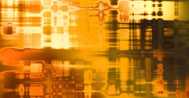 Soyut arkaplan. Yaşlanmış grunge dokusunda geometrik elementler. Farklı renk desenli grafiksel illüstrasyon.