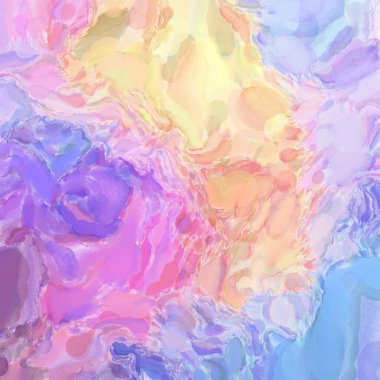 Soyut doku. Yüzeyde etkileyici el yapımı suluboya. Suluboya fırça darbeleri. Modern sanat. Çok renkli arkaplan. Çağdaş duvar sanatı. Renkli bir fon. 2d illüstrasyon.