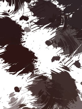 Renkli fırça darbelerinin 2B çizimi. Dekoratif doku resmi. Canlı boya desenli arka plan. Kaotik fırça darbeleri resim.