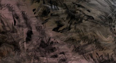 Modern sanat. Taranmış Boyalı Soyut Arkaplan. Fırça darbesi ile boyanmış. Boya darbeleri. 2B Görüntü