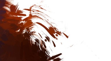 Taranmış Boyalı Soyut Arkaplan. Vahşi kaotik fırça darbeleri. Boya darbeleri. 2D İllüstrasyon. Fırça darbeli resim. 