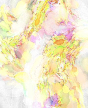 Taranmış Boyalı Soyut Arkaplan. Fırça darbesi ile boyanmış. Boya darbeleri. 2B Görüntü.