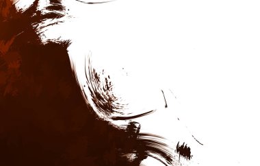 Duvar sanatı Eşsiz ve yaratıcı illüstrasyon. Fırça darbesi ile boyanmış. Renkli fırça darbelerinin soyut arkaplanı. Fırçalanmış canlı duvar kâğıdı. Boyalı sanatsal yaratım.