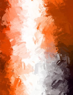 Modern sanat. Taranmış Boyalı Soyut Arkaplan. Fırça darbesi ile boyanmış. Boya darbeleri. 2B Görüntü.