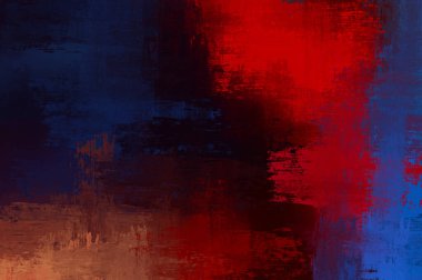 Çapraz vahşi fırça darbeleriyle arka plan. Renkli ve canlı bir tasvir. Boyalı sanat. Yaratıcı soyut resim.