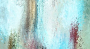 Modern sanat. Renkli çağdaş sanat eserleri. Renkli boya darbeleri. Soyut arkaplanda fırça darbeleri. Fırça boyası. Eşsiz duvar sanatı.