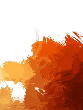 Taranmış Boyalı Soyut Arkaplan. Vahşi kaotik fırça darbeleri. Boya darbeleri. 2D İllüstrasyon. Fırça darbeli resim. 