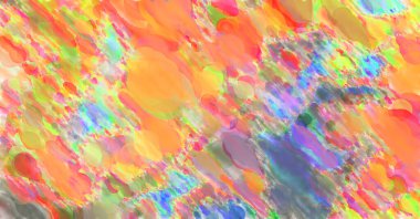 Çağdaş sanat. El yapımı resim. Modern sanat eserleri. Yüzeyde suluboya fırça darbeleriyle resim yapmak. 2D çizim. Sanatsal arkaplan resmi. Tablo üzerinde soyut resim. Renkli doku.