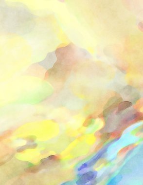 2D çizim. Sanatsal arkaplan resmi. Tablo üzerinde soyut resim. Çağdaş sanat. El yapımı resim. Renkli doku. Modern sanat eserleri. Yüzeyde suluboya fırça darbeleriyle boyama.