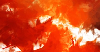 Sanatsal soyut arkaplan. Doku boyalı duvar kağıdı. Boya darbeleriyle yaratıcı bir illüstrasyon. Fırça desenli resim.