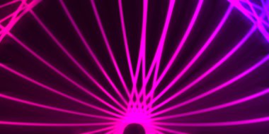 Işık dalgalarının neon renkli soyut tasarımı. Dijital arka plan ve neon ışığı parlama efekti. Parlak ışınlar duvar kağıdı.