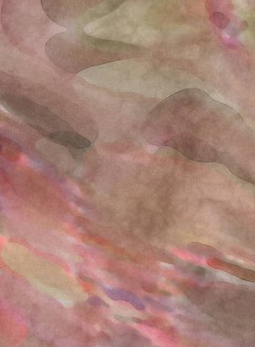 Alkol mürekkebini andıran rahatlatıcı fırça darbelerinin modern resmi. Poster, duvar sanatı, afiş, kart, kitap kapağı veya ambalaj için pastel renkli suluboya resim.