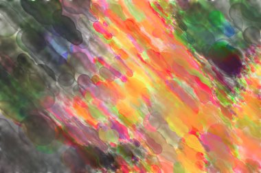 Çağdaş sanat. El yapımı resim. Modern sanat eserleri. Yüzeyde suluboya fırça darbeleriyle resim yapmak. 2D çizim. Sanatsal arkaplan resmi. Tablo üzerinde soyut resim. Renkli doku.