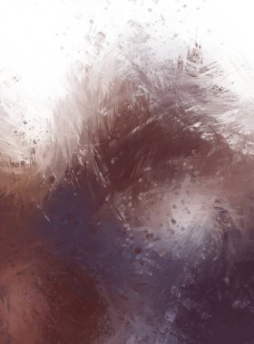 Yaratıcı soyut resim. Artistik fırça darbeleriyle donatılmış. Renkli ve canlı bir illüstrasyon. boyalı sanat