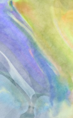 2D çizim. Sanatsal arkaplan resmi. Tablo üzerinde soyut resim. Çağdaş sanat. El yapımı resim. Renkli doku. Modern sanat eserleri. Yüzeyde suluboya fırça darbeleriyle boyama.