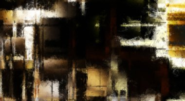 Modern sanat. Renkli çağdaş sanat eserleri. Renkli boya darbeleri. Soyut arkaplanda fırça darbeleri. Fırça boyası. Eşsiz duvar sanatı.