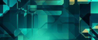 Soyut geometrik duvar kağıdı. Geometrik renkli şekiller. Çokgen arka plan. Bir teknolojinin dijital illüstrasyonuName.