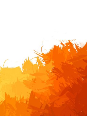 Taranmış Boyalı Soyut Arkaplan. Vahşi kaotik fırça darbeleri. Boya darbeleri. 2D İllüstrasyon. Fırça darbeli resim. 