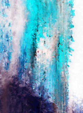 Modern sanat. Renkli çağdaş sanat eserleri. Renkli boya darbeleri. Soyut arkaplanda fırça darbeleri. Fırça boyası. Eşsiz duvar sanatı.