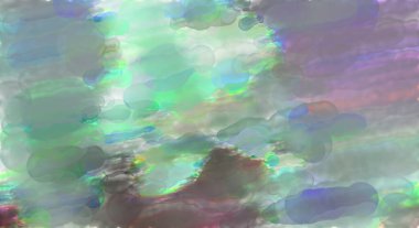 Çağdaş sanat. El yapımı resim. Modern sanat eserleri. Yüzeyde suluboya fırça darbeleriyle resim yapmak. 2D çizim. Sanatsal arkaplan resmi. Tablo üzerinde soyut resim. Renkli doku.