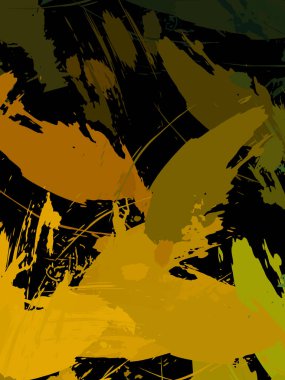 Duvar sanatı Eşsiz ve yaratıcı illüstrasyon. Fırça darbesi ile boyanmış. Renkli fırça darbelerinin soyut arkaplanı. Fırçalanmış canlı duvar kâğıdı. Boyalı sanatsal yaratım.