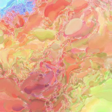 Çağdaş sanat. El işçiliğinin renkli dokusu. Modern resim. Yüzeyde suluboya vuruşlar. Sanatsal arkaplan resmi. Tablo üzerinde soyut resim. Fırça darbeleri. 