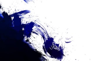 Taranmış Boyalı Soyut Arkaplan. Vahşi kaotik fırça darbeleri. Boya darbeleri. 2D İllüstrasyon. Fırça darbeli resim. 