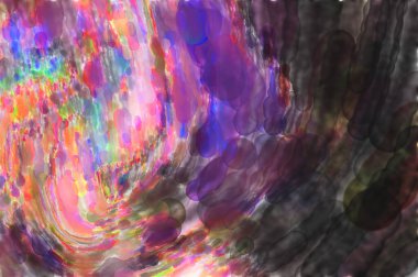 Çağdaş sanat. El yapımı resim. Modern sanat eserleri. Yüzeyde suluboya fırça darbeleriyle resim yapmak. 2D çizim. Sanatsal arkaplan resmi. Tablo üzerinde soyut resim. Renkli doku.
