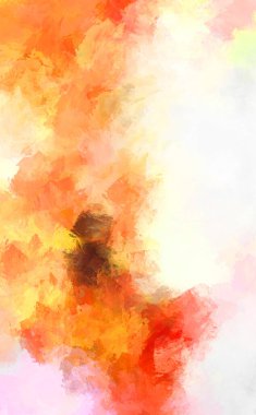 Yaratıcı soyut resim. Artistik fırça darbeleriyle donatılmış. Renkli ve canlı bir illüstrasyon. boyalı sanat.