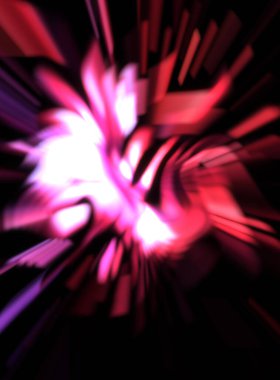 Işık parçacık izleri. Parlayan parçacıkları ve çizgileri olan ışık patlaması yıldızı. Güzel hareketli soyut ışın arkaplanı.