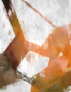 Soyut arkaplanda pürüzlü fırça darbeleri. Fırça boyası. Renkli boya darbeleri. Eşsiz duvar sanatı. Tuvaldeki modern sanat. Renkli çağdaş sanat eserleri. 