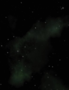 Galaksi uzayındaki yıldız alanı renkli nebula ile. Uzayın derinliklerinin bilim kurgu geçmişi. Ruhsal duvar kağıdı.