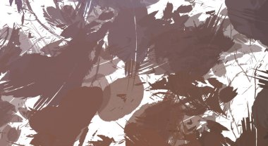 Renkli fırça darbelerinin 2B çizimi. Dekoratif doku resmi. Canlı boya desenli arka plan. Kaotik fırça darbeleri resim.